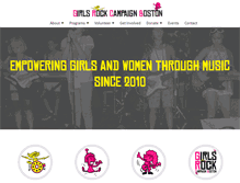 Tablet Screenshot of girlsrockboston.org